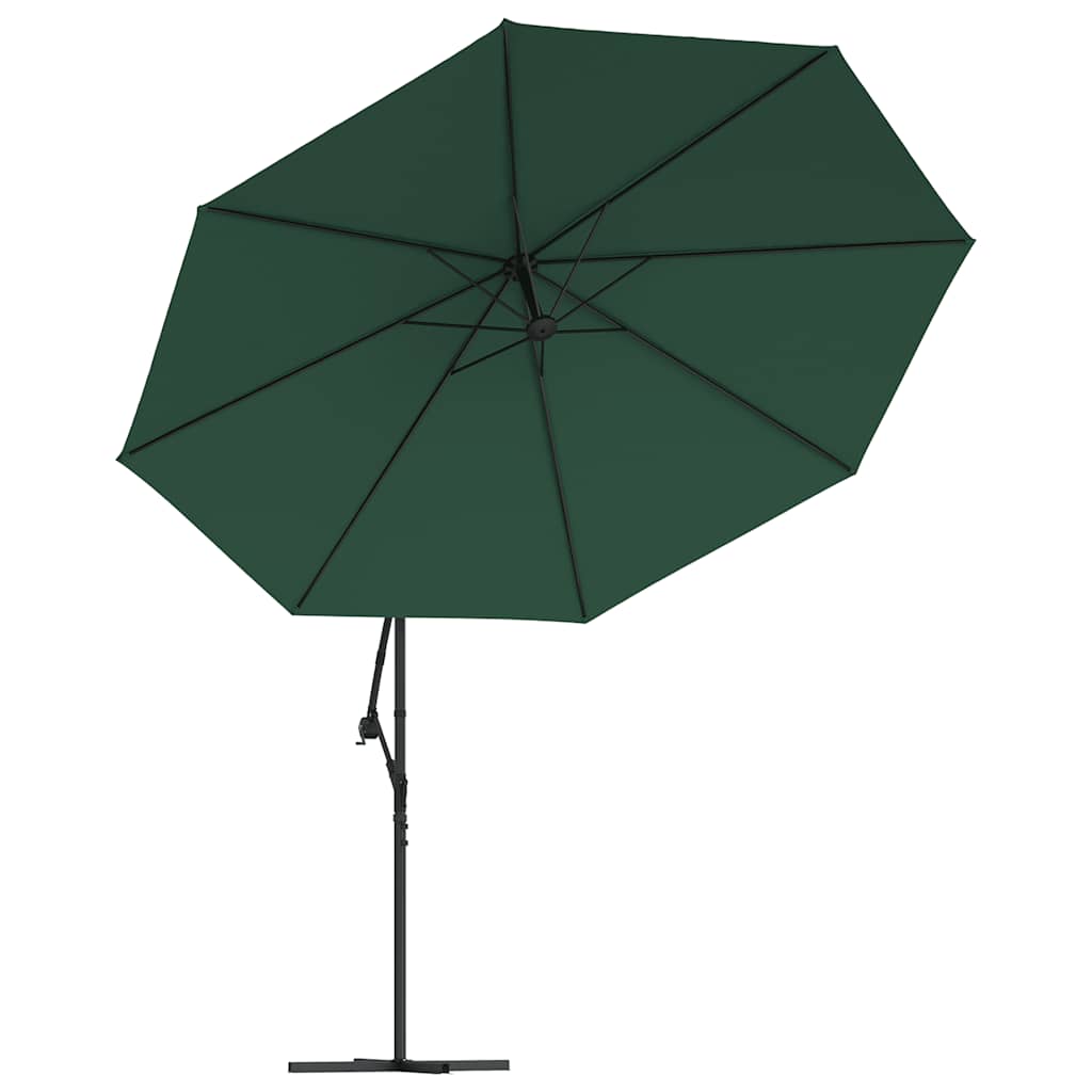 Ampelschirm mit Aluminium-Mast 350 cm Taupe