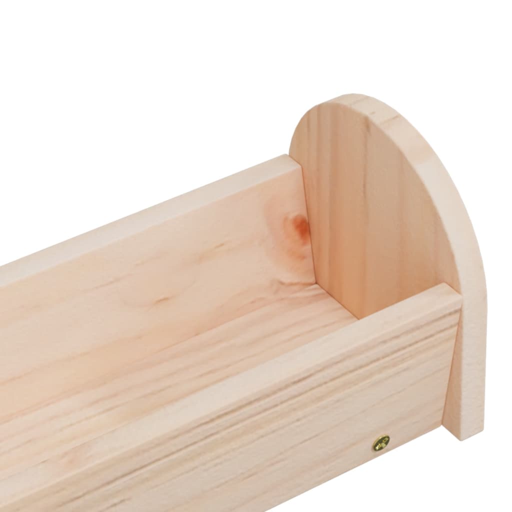 Heuraufe für Kaninchen 25x18,5x20,5 cm Massivholz Tanne