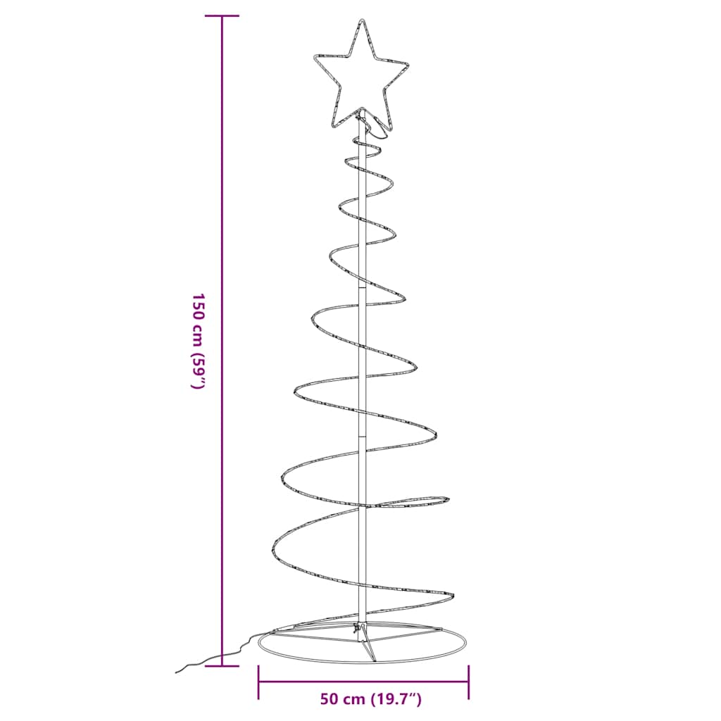 LED Weihnachtsbaum 80 LEDs Warmweiß 120 cm