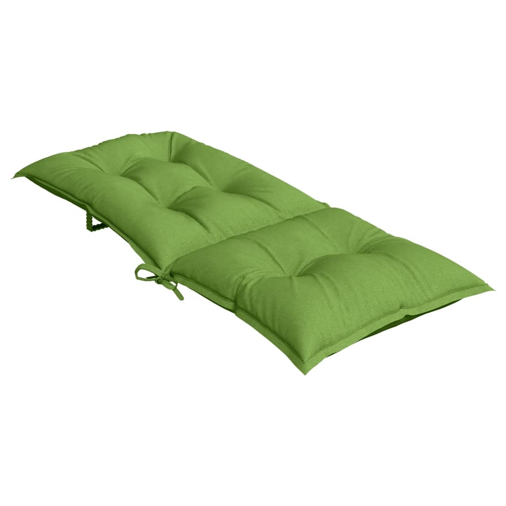 Hochlehner-Auflagen 2 Stk. Melange Anthrazit 120x50x7cm Stoff