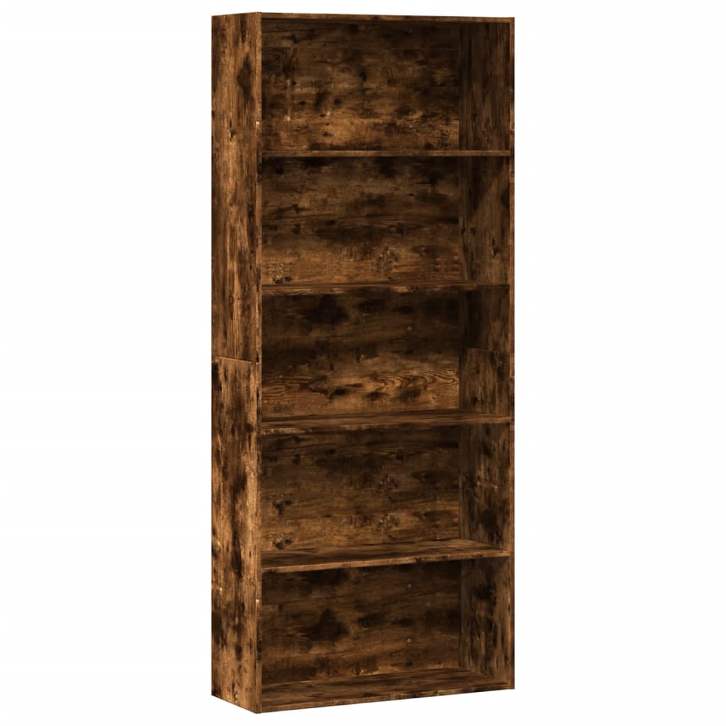 Bücherregal Weiß 80x30x189 cm Holzwerkstoff