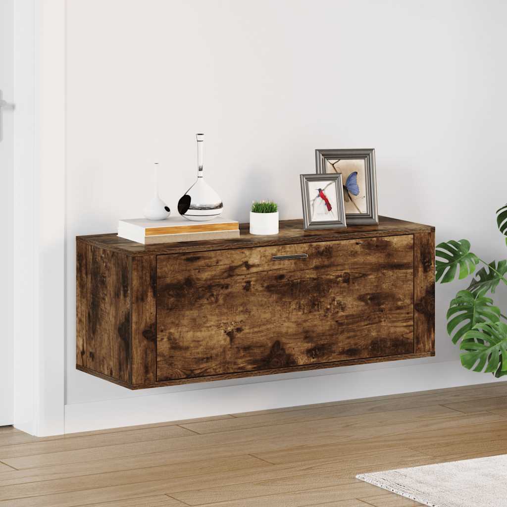 Wand-Schuhschrank Weiß 100x35x38 cm Holzwerkstoff