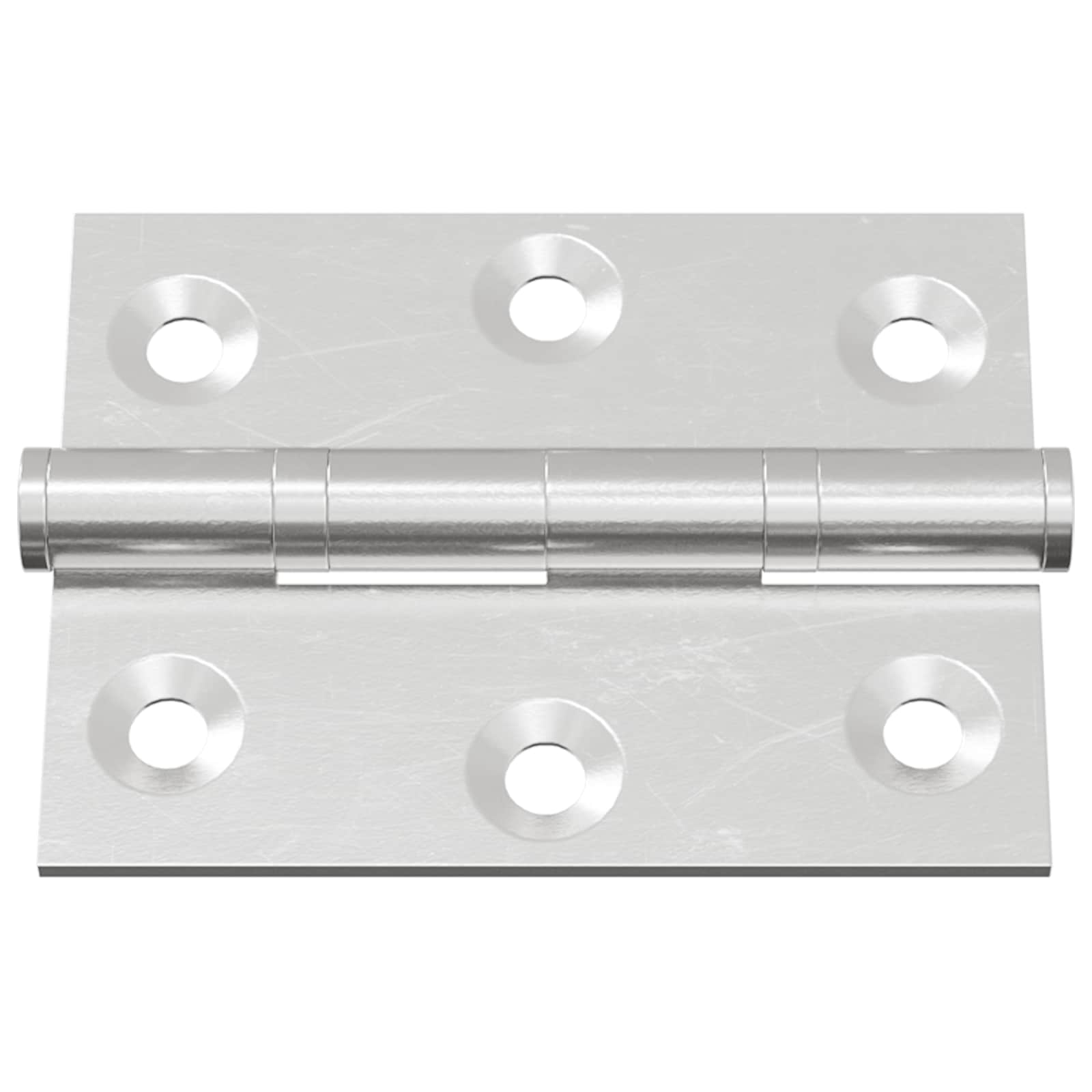 Scharnier 2 pcs Silber 50 x 38 x 1,3 mm Stahl