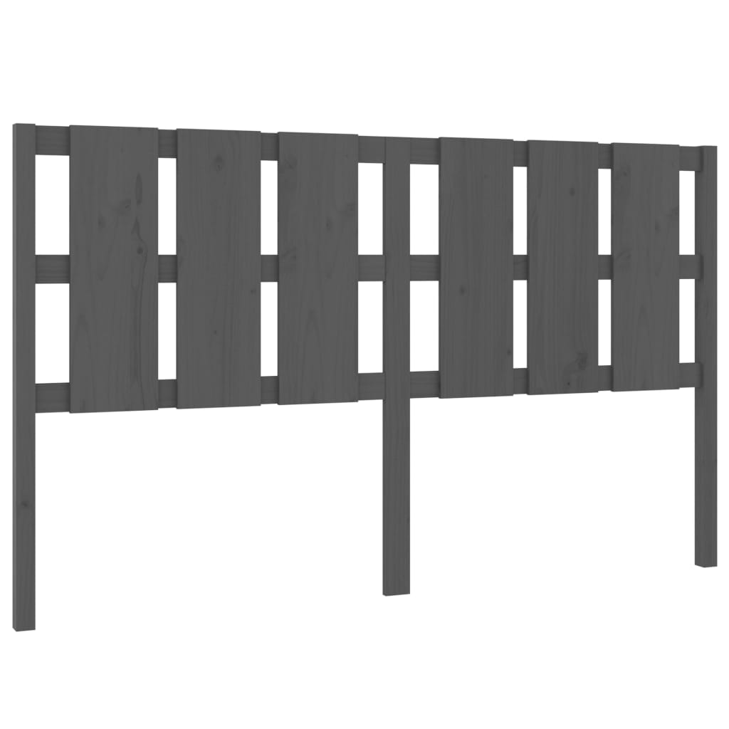 Kopfteil Grau 80,5x4x100 cm Massivholz Kiefer