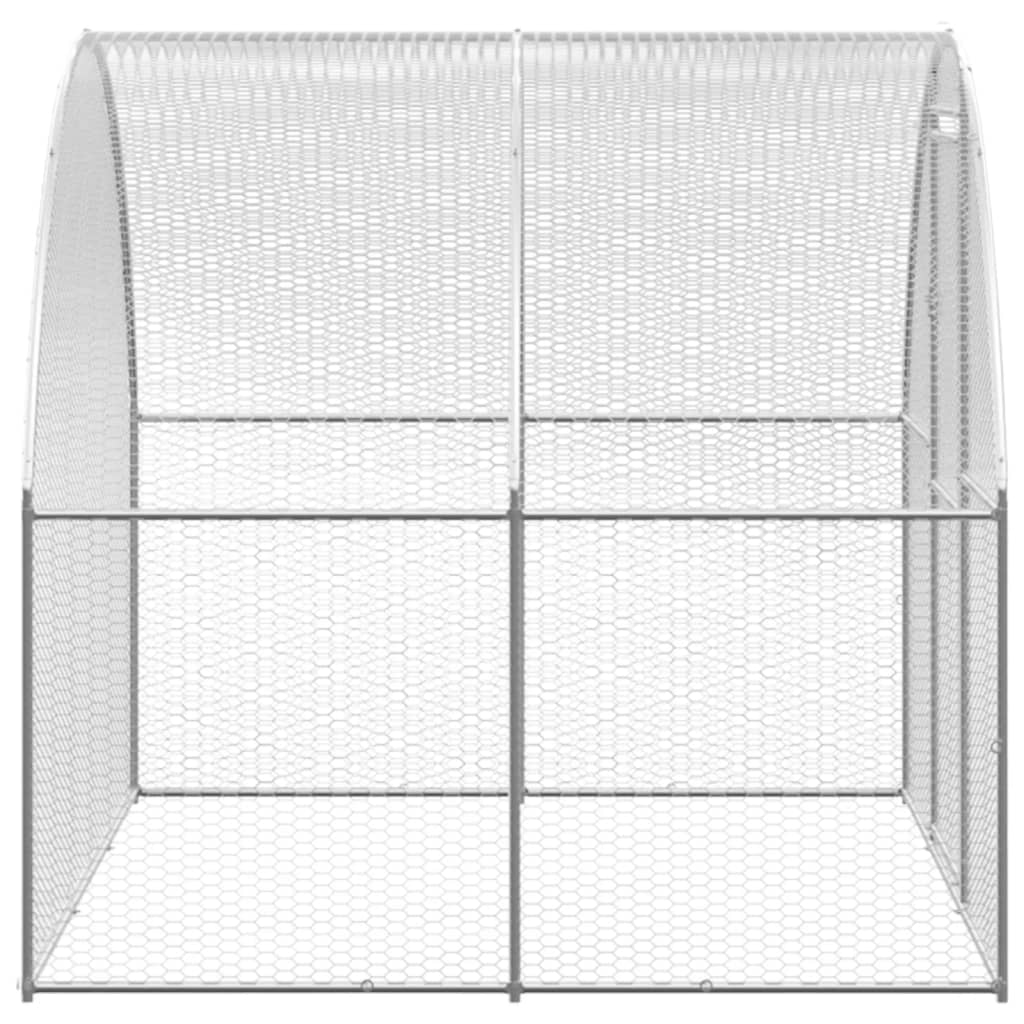 Outdoor-Hühnerstall 3x2x2 m Verzinkter Stahl