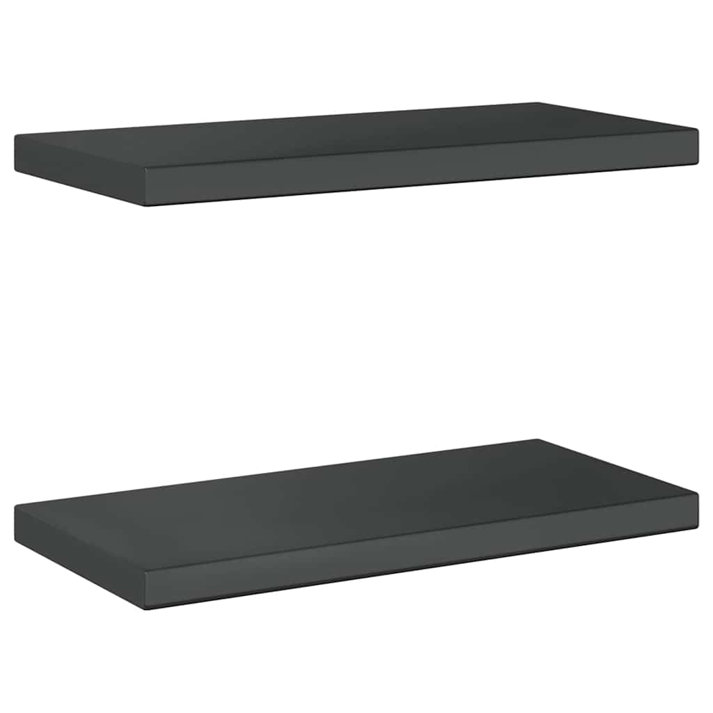 Wandregale 2 Stk. 100x40 cm Silbern Edelstahl