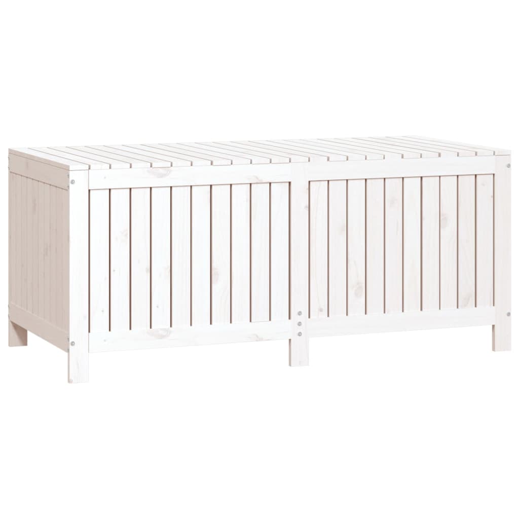 Gartentruhe Grau 76x42,5x54 cm Massivholz Kiefer