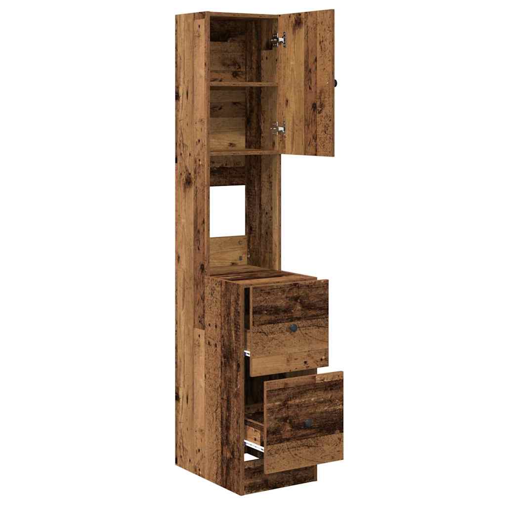 Küchenschrank Weiß 60x50x180 cm Holzwerkstoff