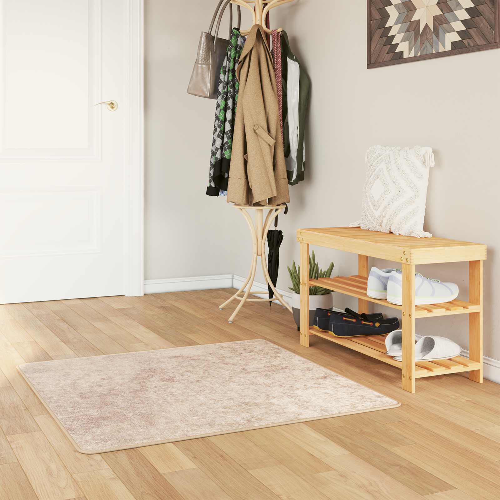 Teppich Waschbar Mehrfarbig 160x230 cm