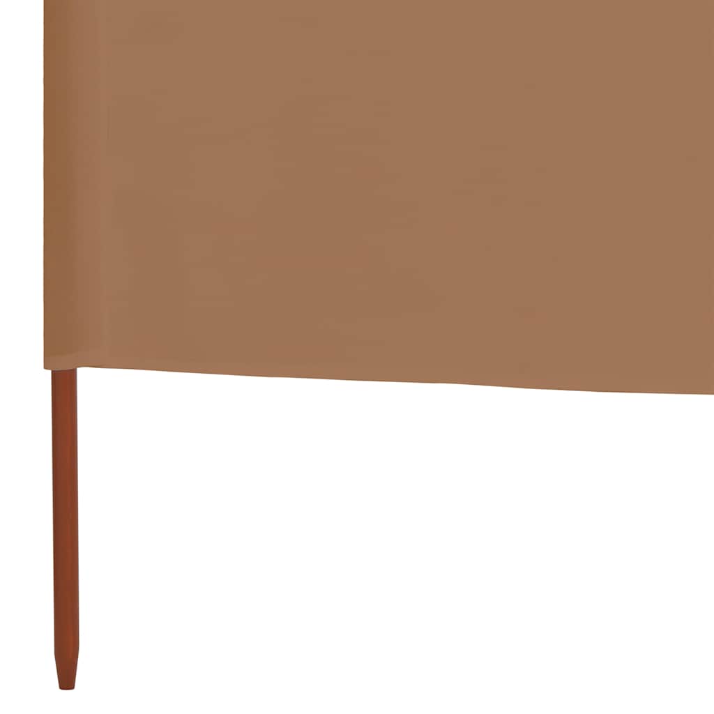 3-teiliges Windschutzgewebe 400 x 120 cm Weiß