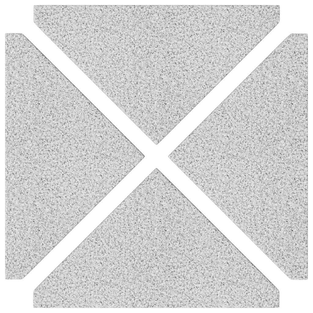 vidaXL 5-tlg. Sonnenschirmständer-Set Granit und Stahl