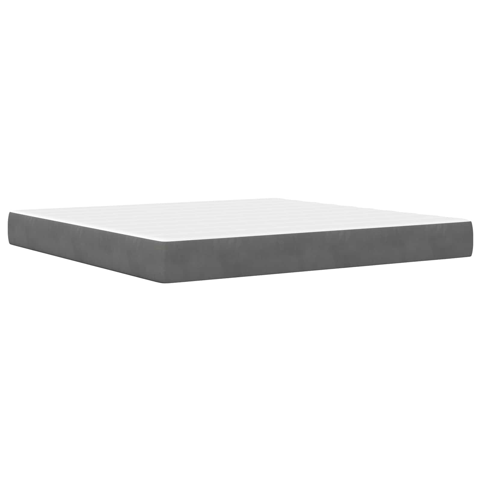 Bettgestell mit Matratze mit Kopfteil Hellgrau 80 x 200 cm Samt