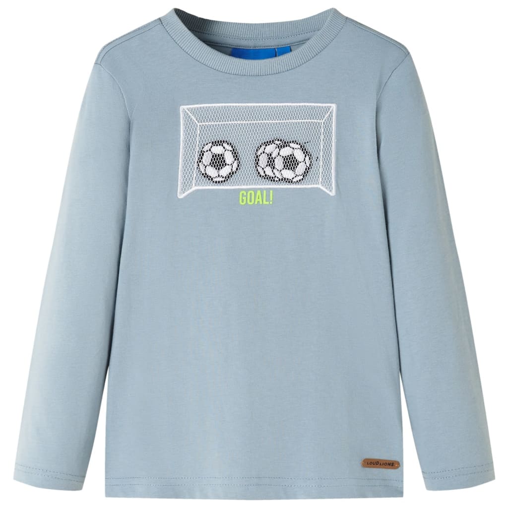 Kinder-Langarmshirt Hellorange 104