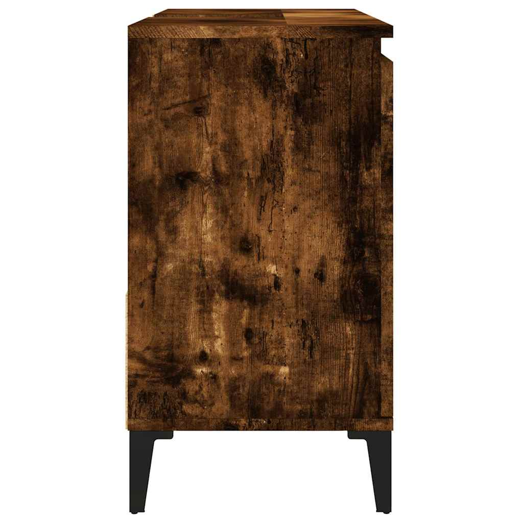 Badschrank Weiß 65x33x60 cm Holzwerkstoff