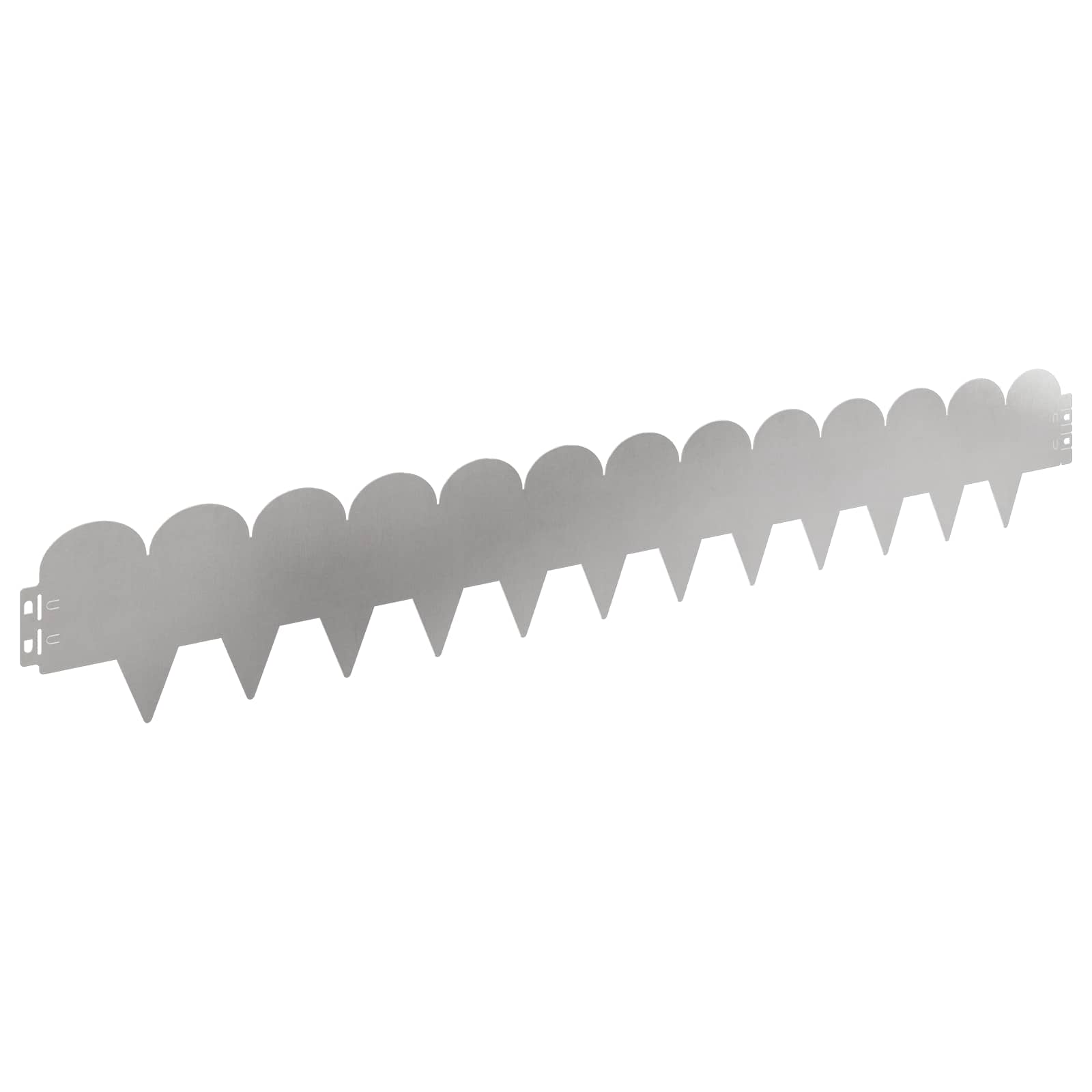Raseneinfassung 10 pcs 103 x 15 cm Stahl Schwarz