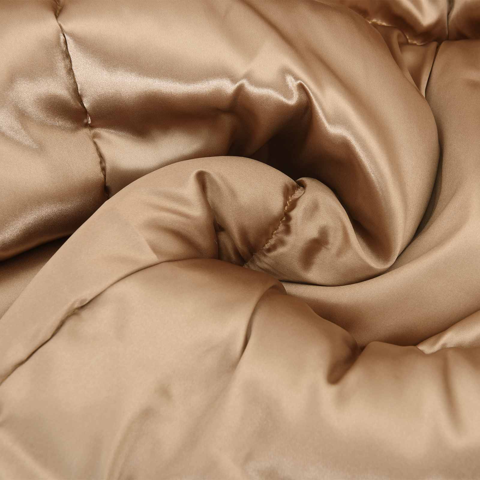 Winterbettdecke Gold 135 x 200 cm Satin und Mikrofaser