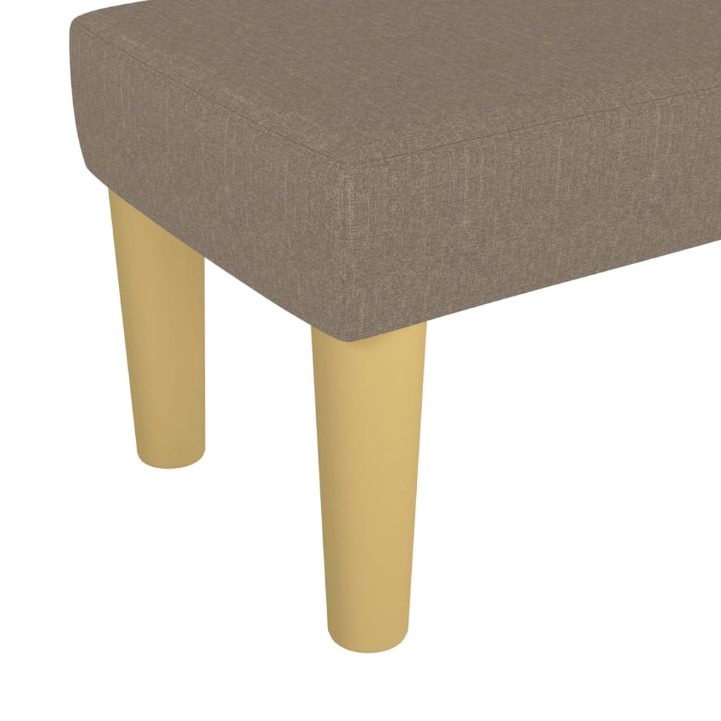Sitzbank Hellgrau 70x30x30 cm Stoff