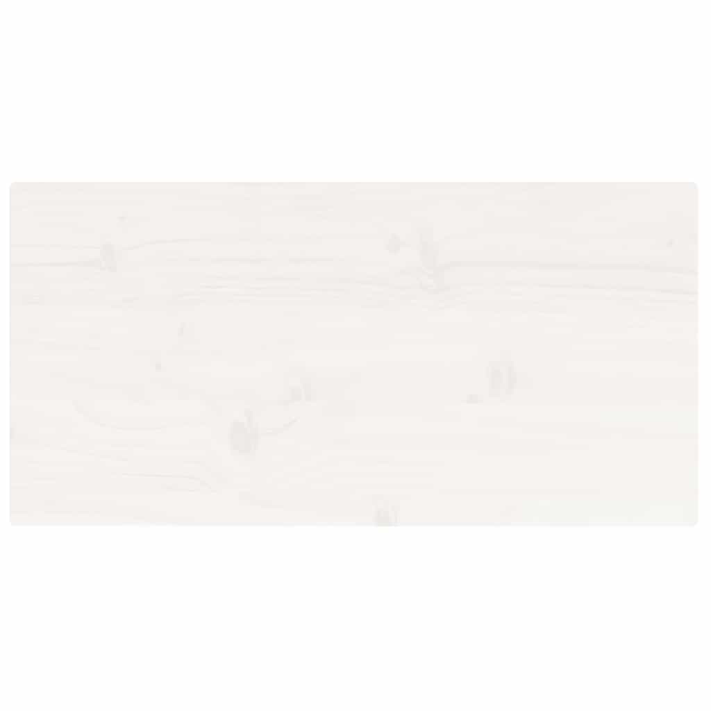 Tischplatte Weiß 40x40x2,5 cm Massivholz Kiefer Quadratisch