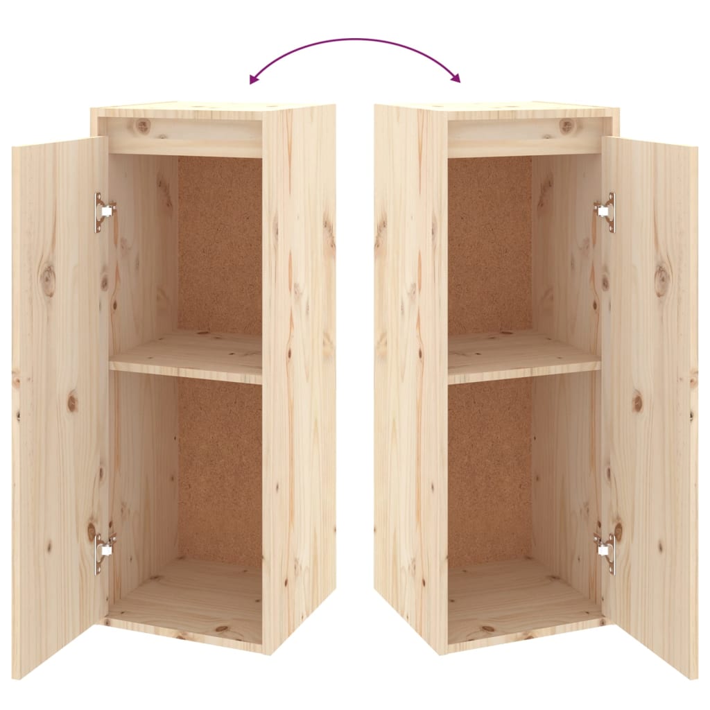 Wandschrank 30x30x80 cm Massivholz Kiefer