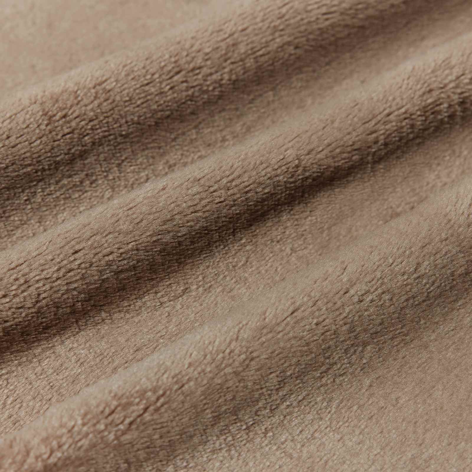 Überwurfdecke Beige 130 x 150 cm Fleece