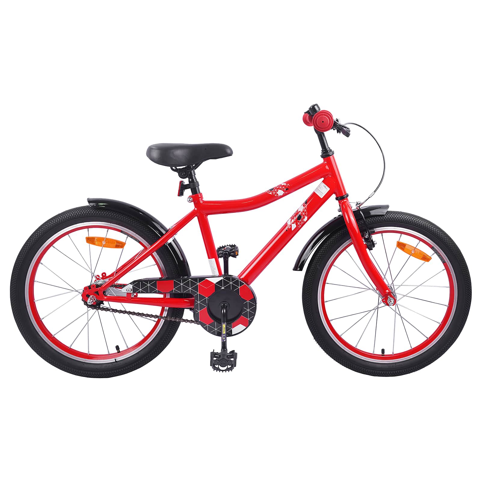 Kinderfahrrad 12 Zoll für 2-4 Jahre alt Schwarz