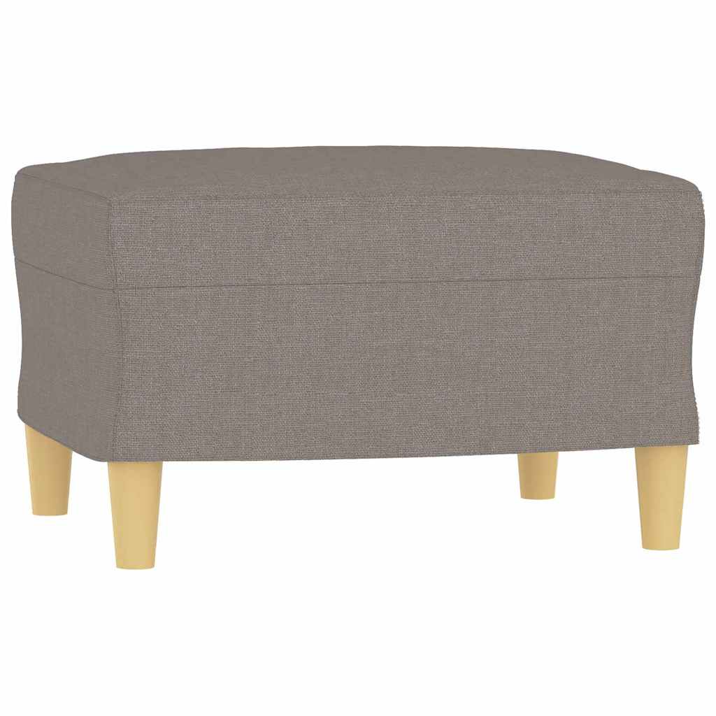 Fußhocker Hellgrau 60x50x41 cm Stoff