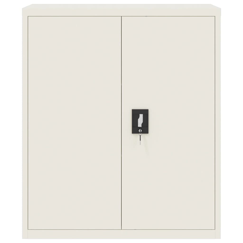 Aktenschrank Weiß 90x40x110 cm Stahl