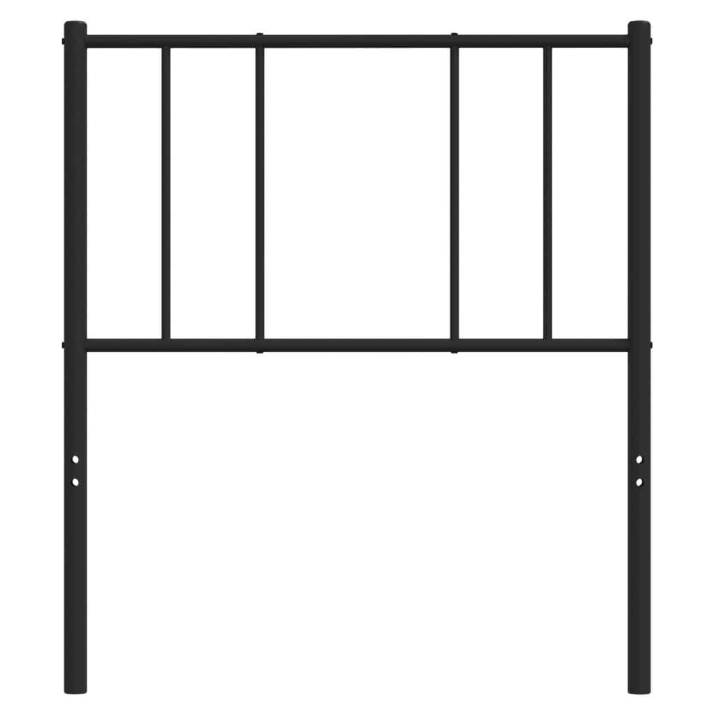 Ersatz-Kopfteil Metall Schwarz 80 cm
