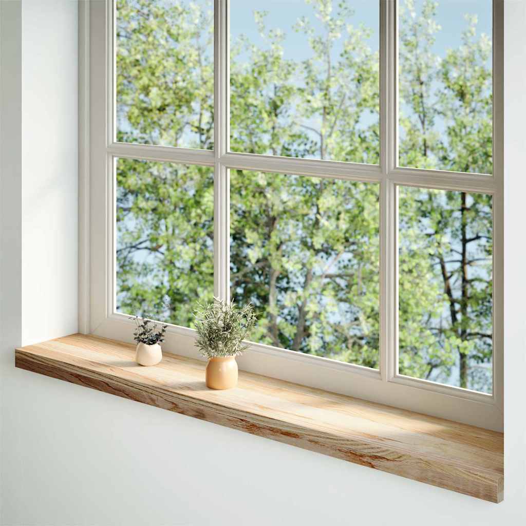 Fensterbänke 2 Stk. Unbehandelt 160x25x2 cm Massivholz Eiche