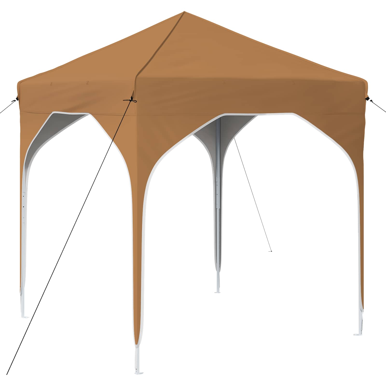 Pop-up Partyzelt 194 x 194 x 245 cm Creme