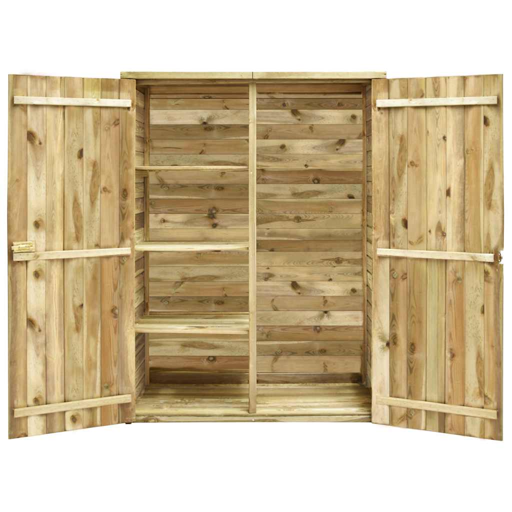 Garten-Geräteschuppen 123x50x171 cm Kiefernholz Imprägniert
