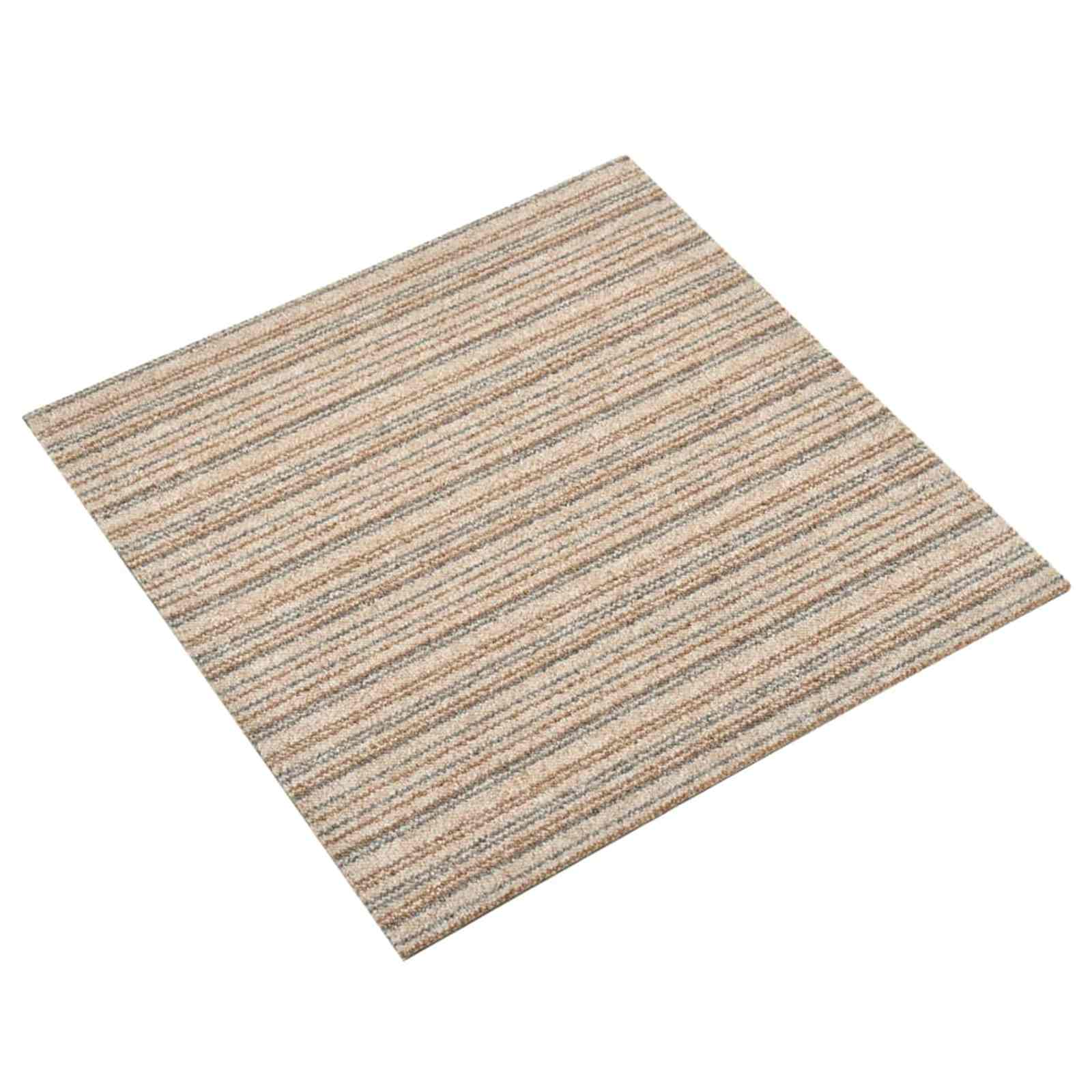 Teppich 20 pcs Gestreiftes Anthrazit 50 x 50 cm