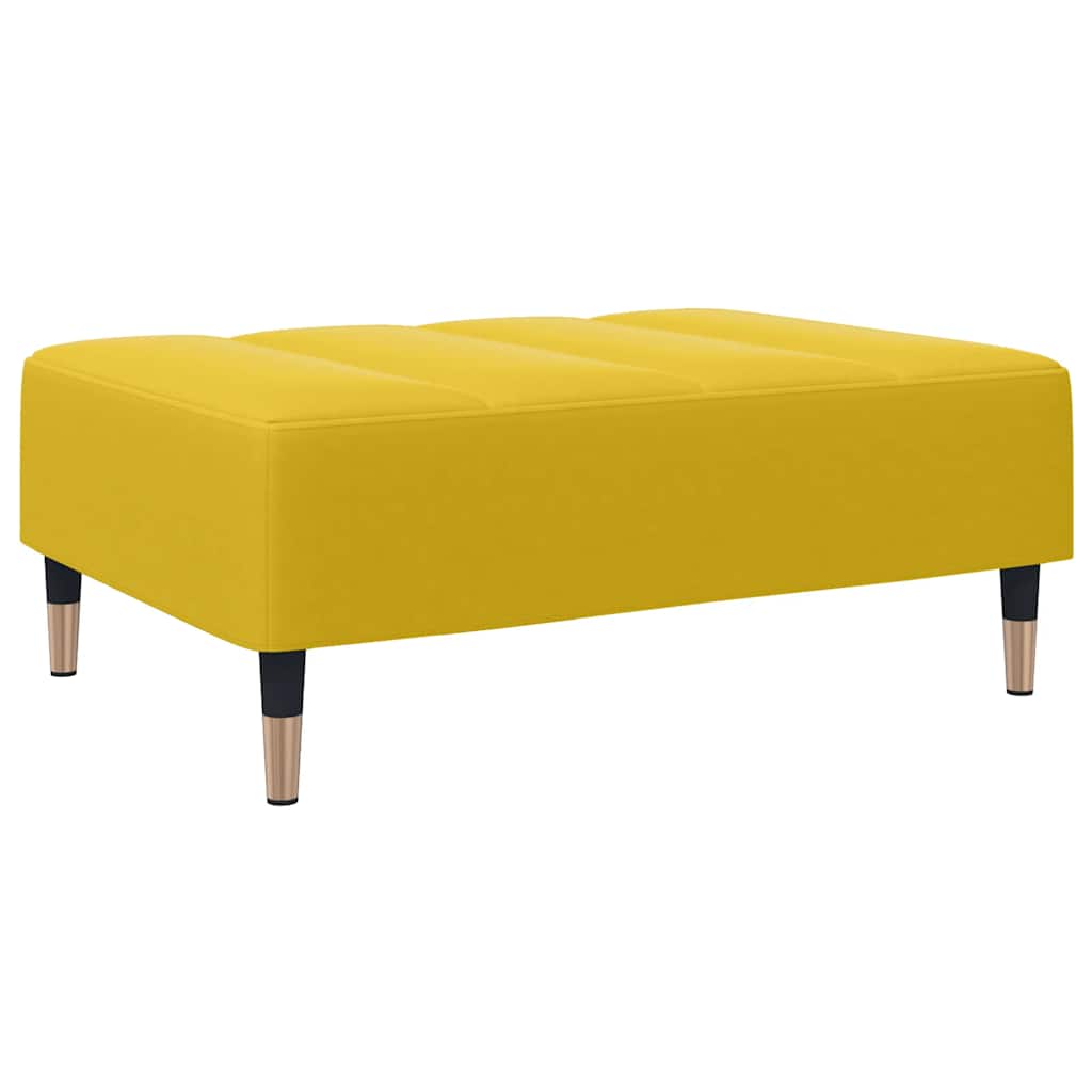 Fußhocker Hellgrau 77x55x31 cm Samt
