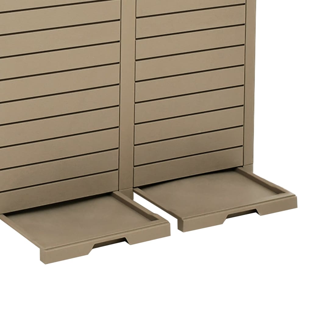Outdoor-Mülltonne Schwarz 78x41x86 cm Polypropylen