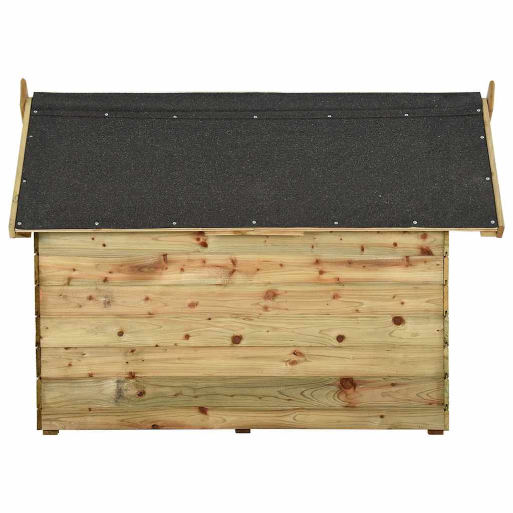 Hundehütte mit Dach Imprägniertes Kiefernholz
