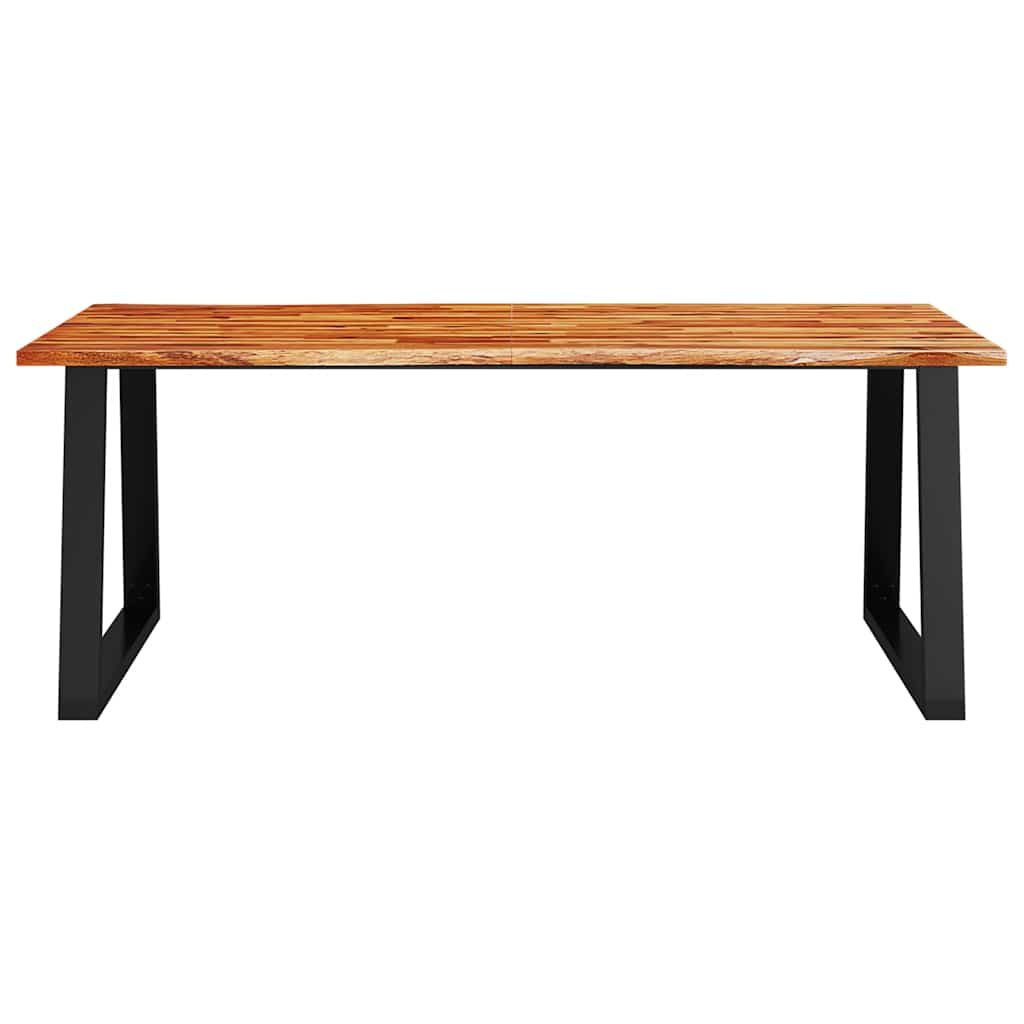 Esstisch Baumkante 140x80x75 cm Massivholz Akazie