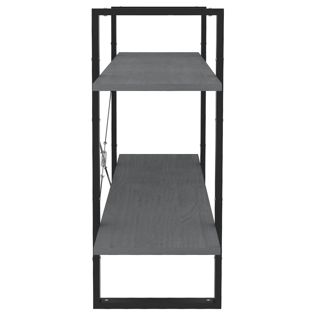 Bücherregal 2 Fächer Weiß 100x30x70 cm Holzwerkstoff