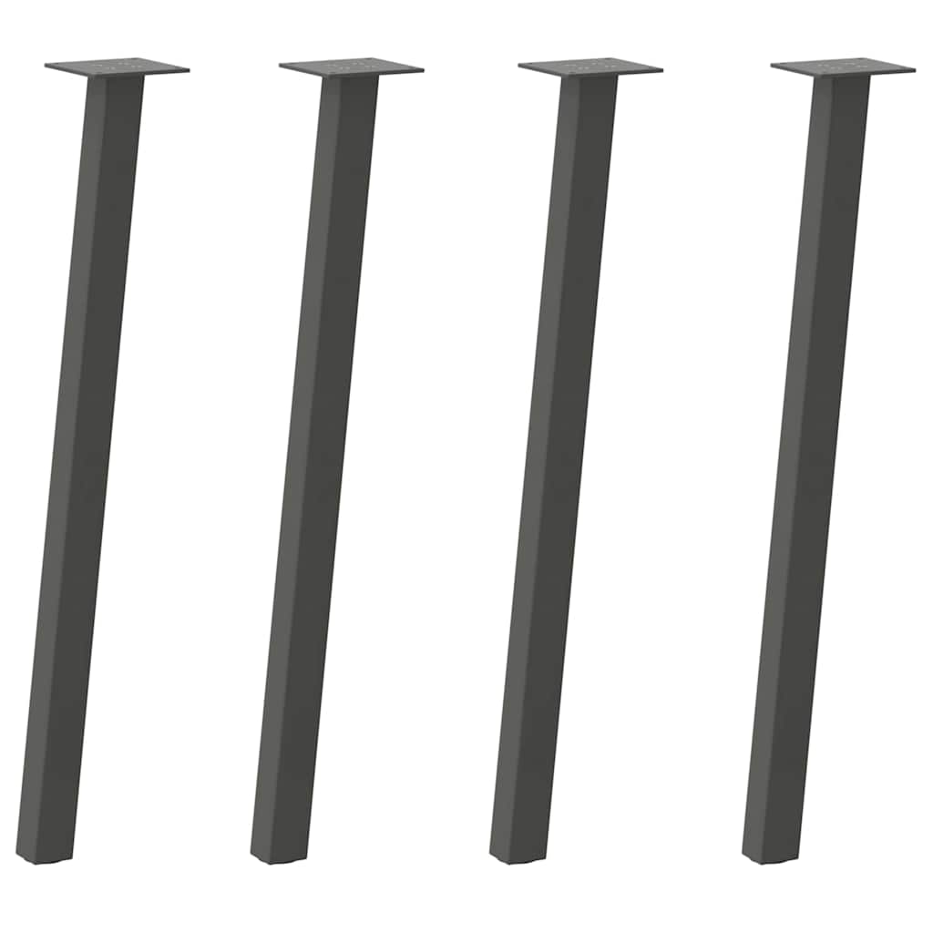 Couchtischbeine 4 Stk. Schwarz 30 cm Stahl