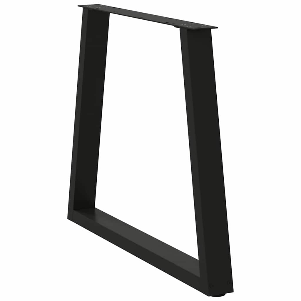 Couchtischbeine V-Form 2 Stück Schwarz 30x(30-31,3) cm Stahl