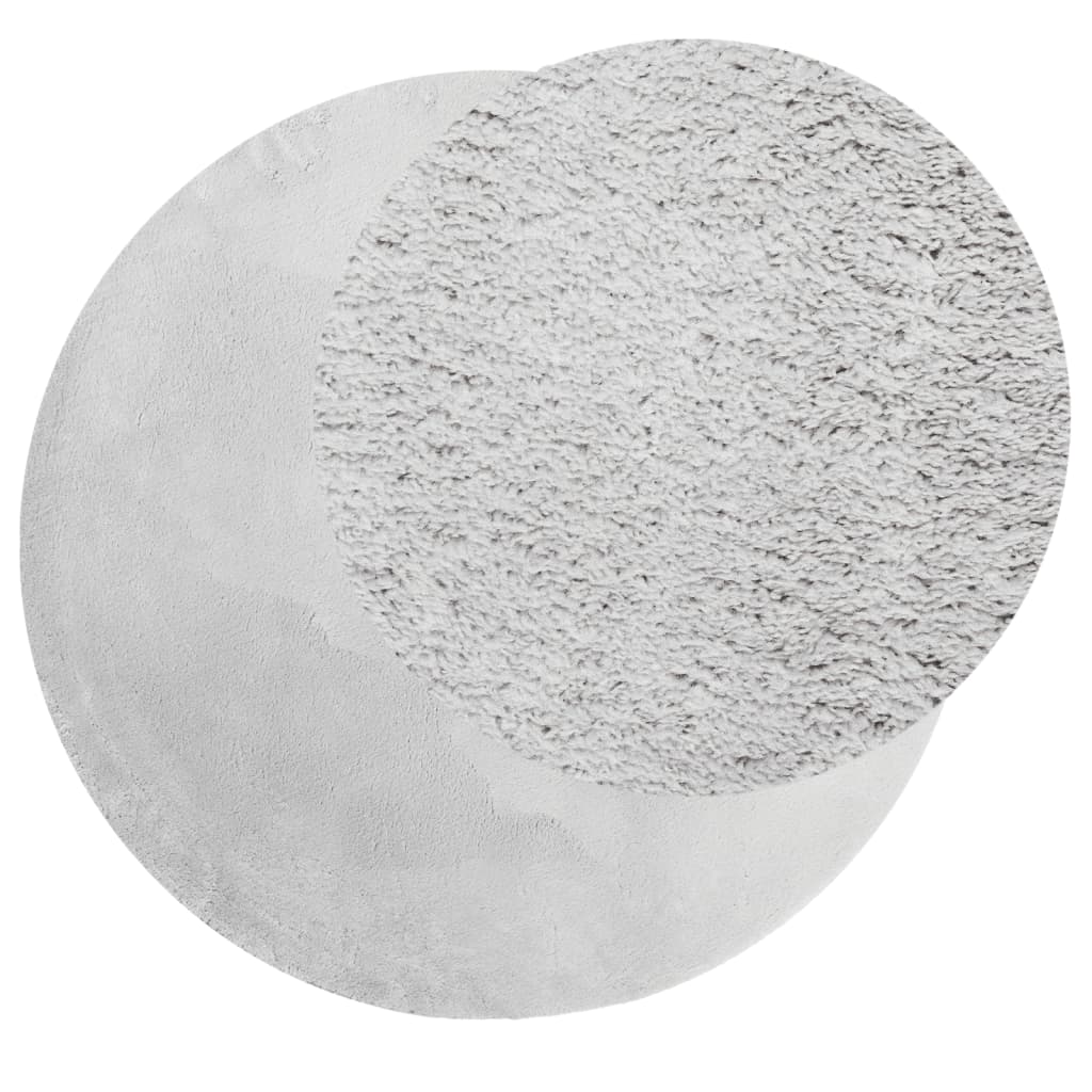 Teppich HUARTE Kurzflor Weich und Waschbar Anthrazit 60x110 cm