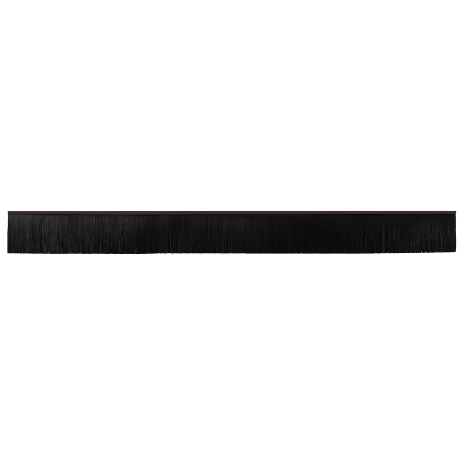 Selbstklebende Türbürstendichtungen 2 pcs Braun 100 cm