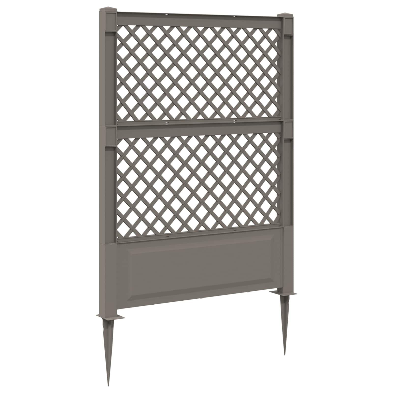 Trellis mit Spike Weiß 99 x 6 x 165 cm PP
