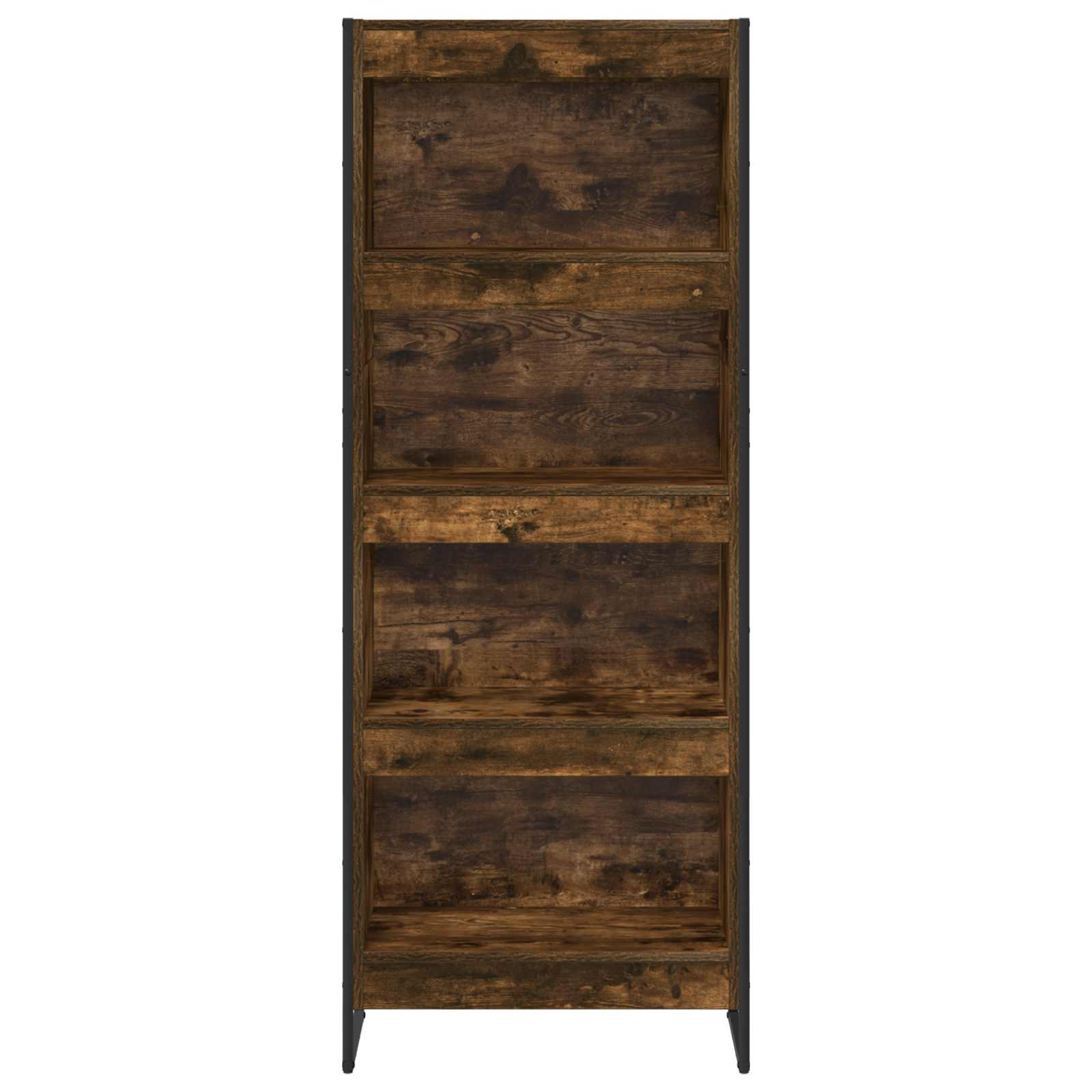 Bücherregal 2 pcs Schwarz Eichen-Optik 60 x 30 x 189,5 cm
