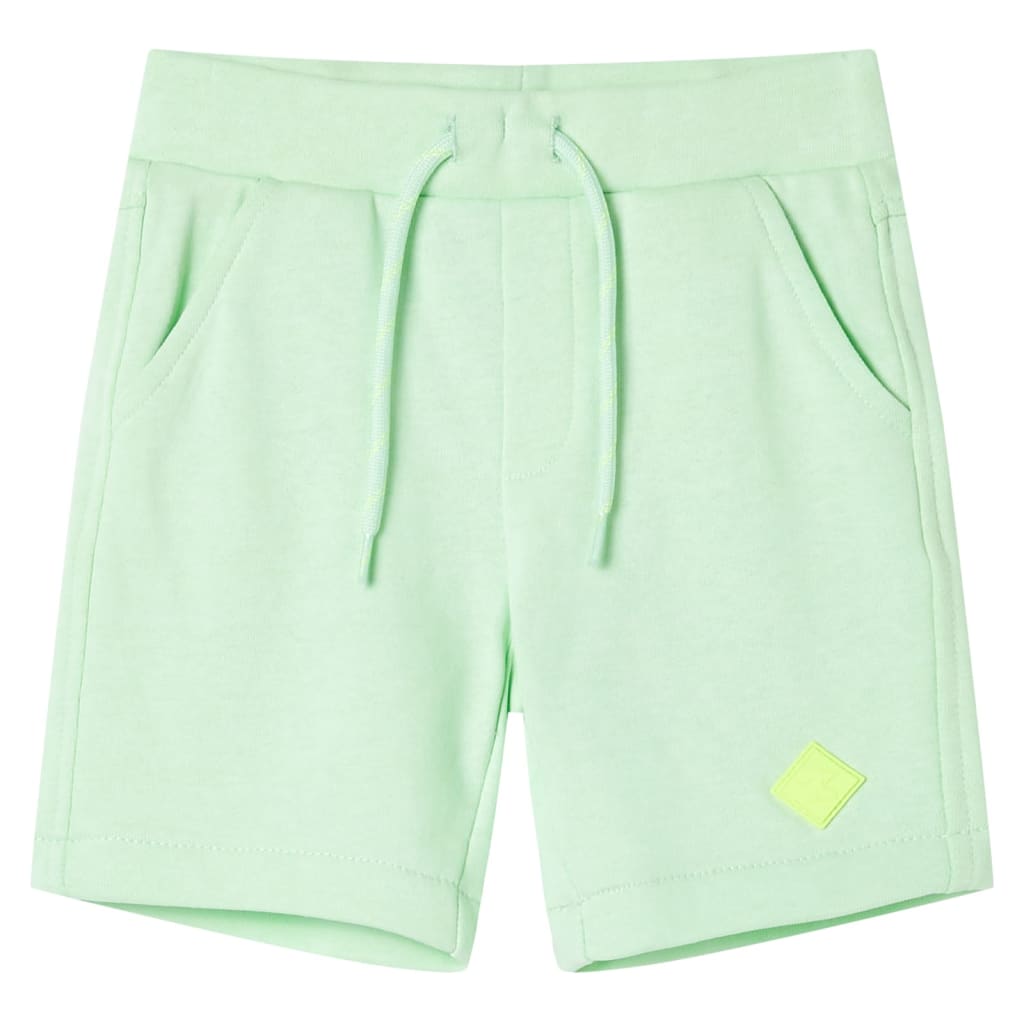 Kindershorts mit Kordelzug Blau Melange 116