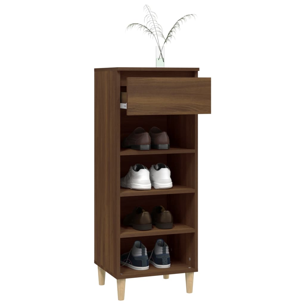 Schuhschrank Weiß 40x36x105 cm Holzwerkstoff