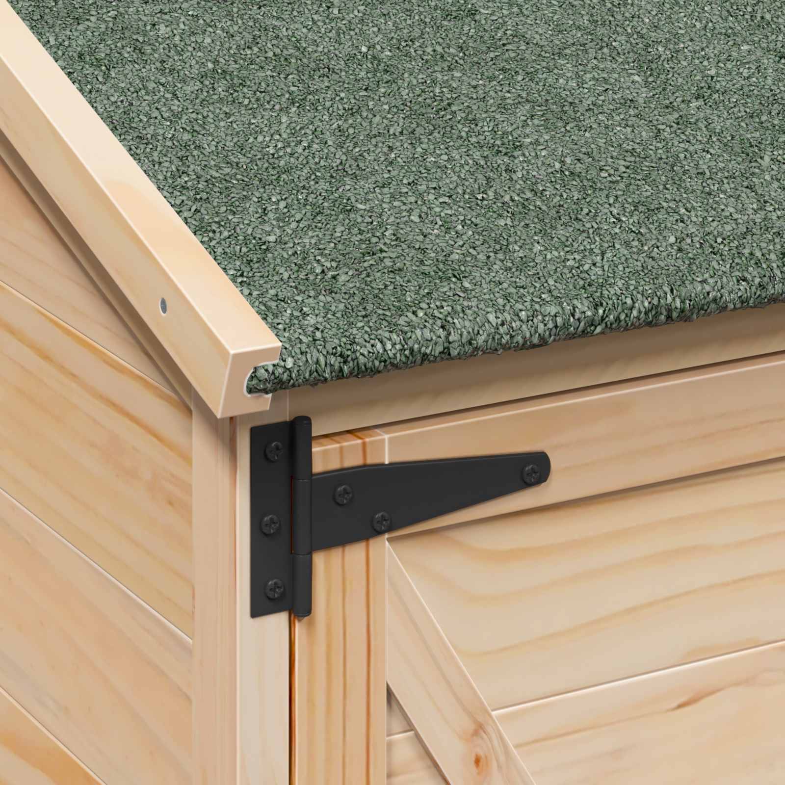 Gartenschuppen Natur 59,5 x 56 x 113,5 cm Massivholz aus Fichte