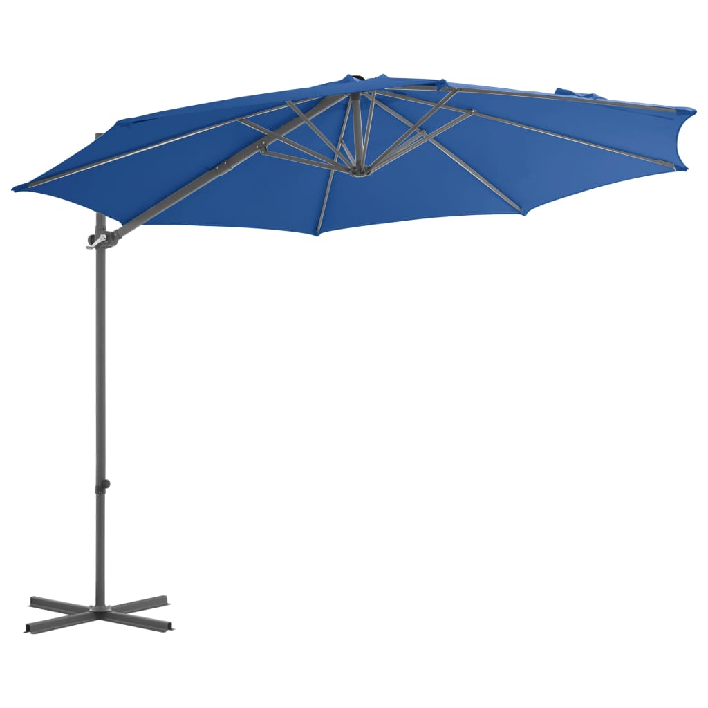 Ampelschirm mit Stahl-Mast 250x250 cm Bordeauxrot