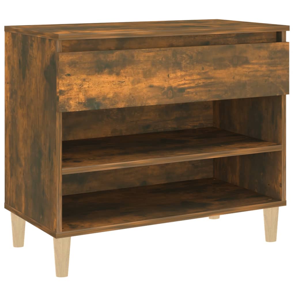 Schuhregal Weiß 70x36x60 cm Holzwerkstoff