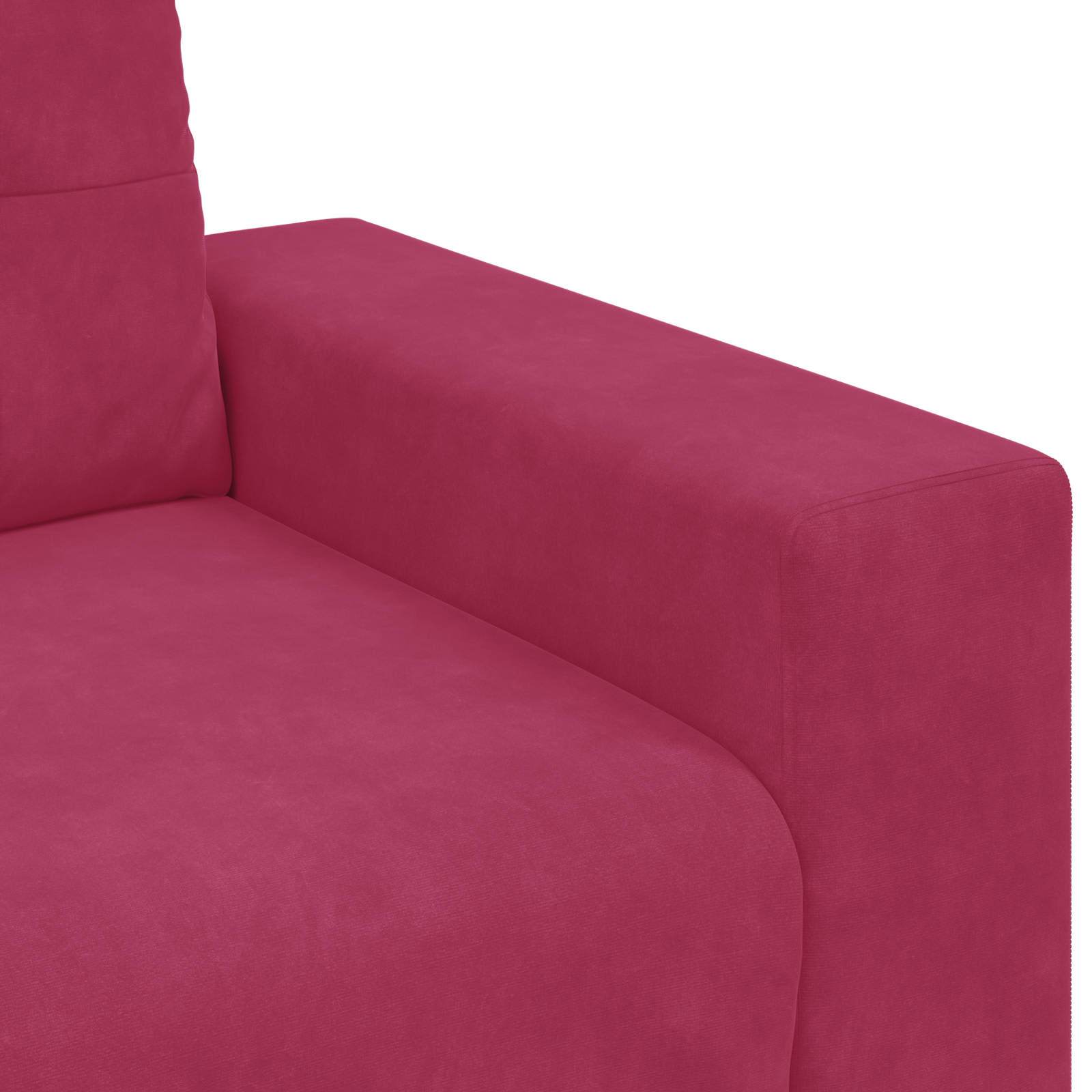 2-teiliges Sofa-Set mit Kissen, hellgrauer Samt