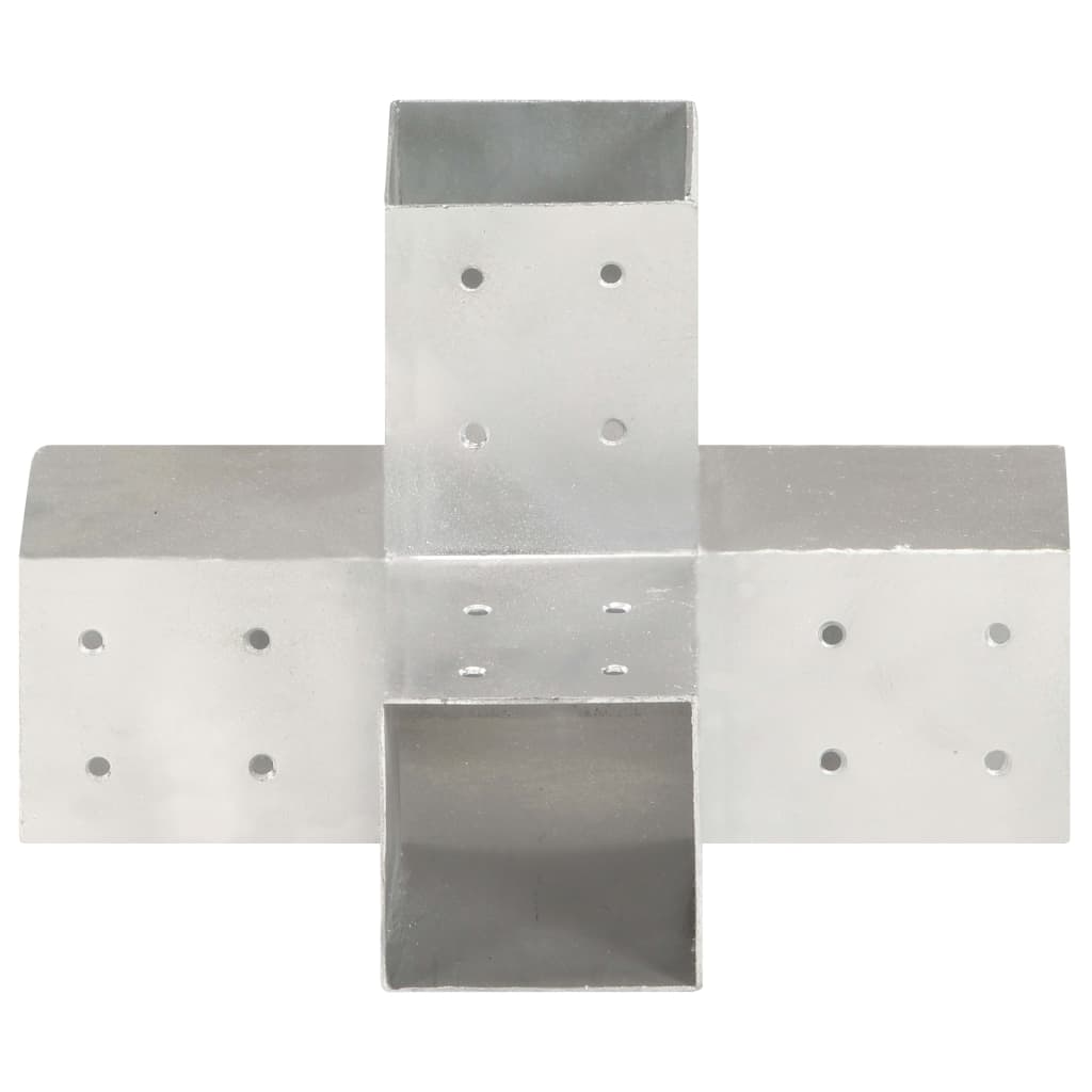 Pfostenverbinder L-Form Verzinktes Metall 71 x 71 mm